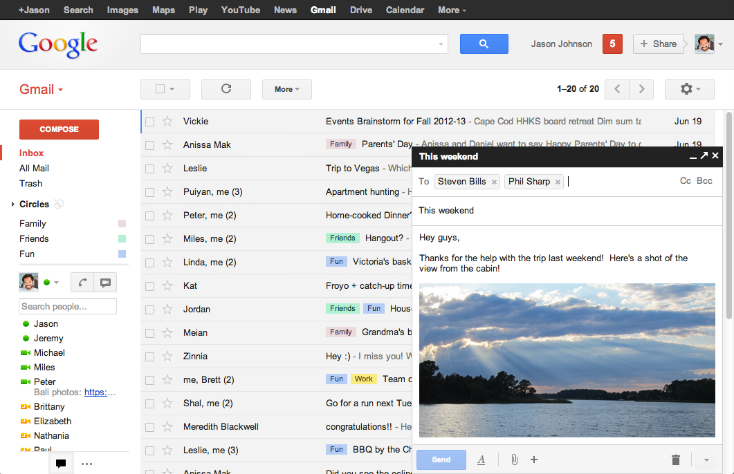 Gmail's New Compose - screenshot